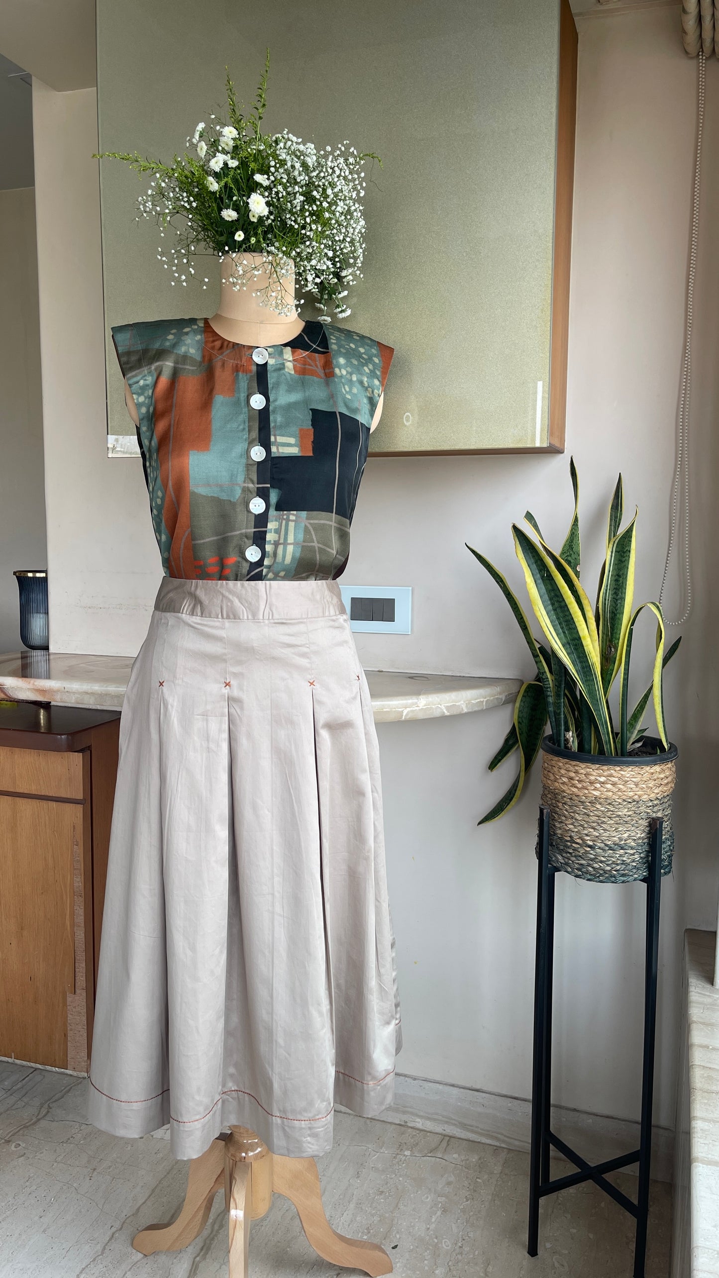 Earthlines Top and Skirt