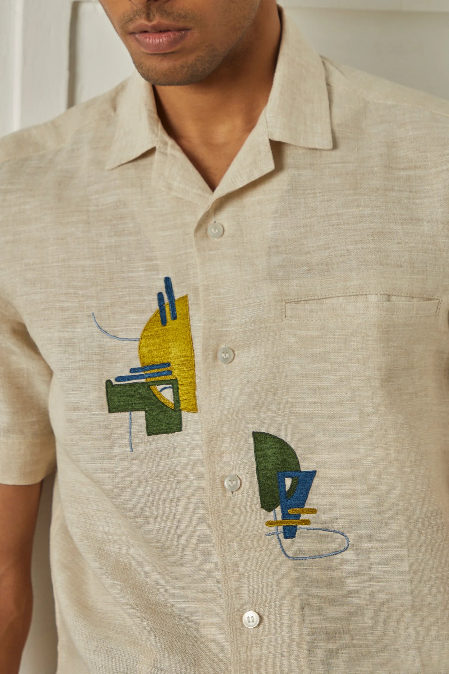 Green Anatomy Men's Chest Artwork Shirt