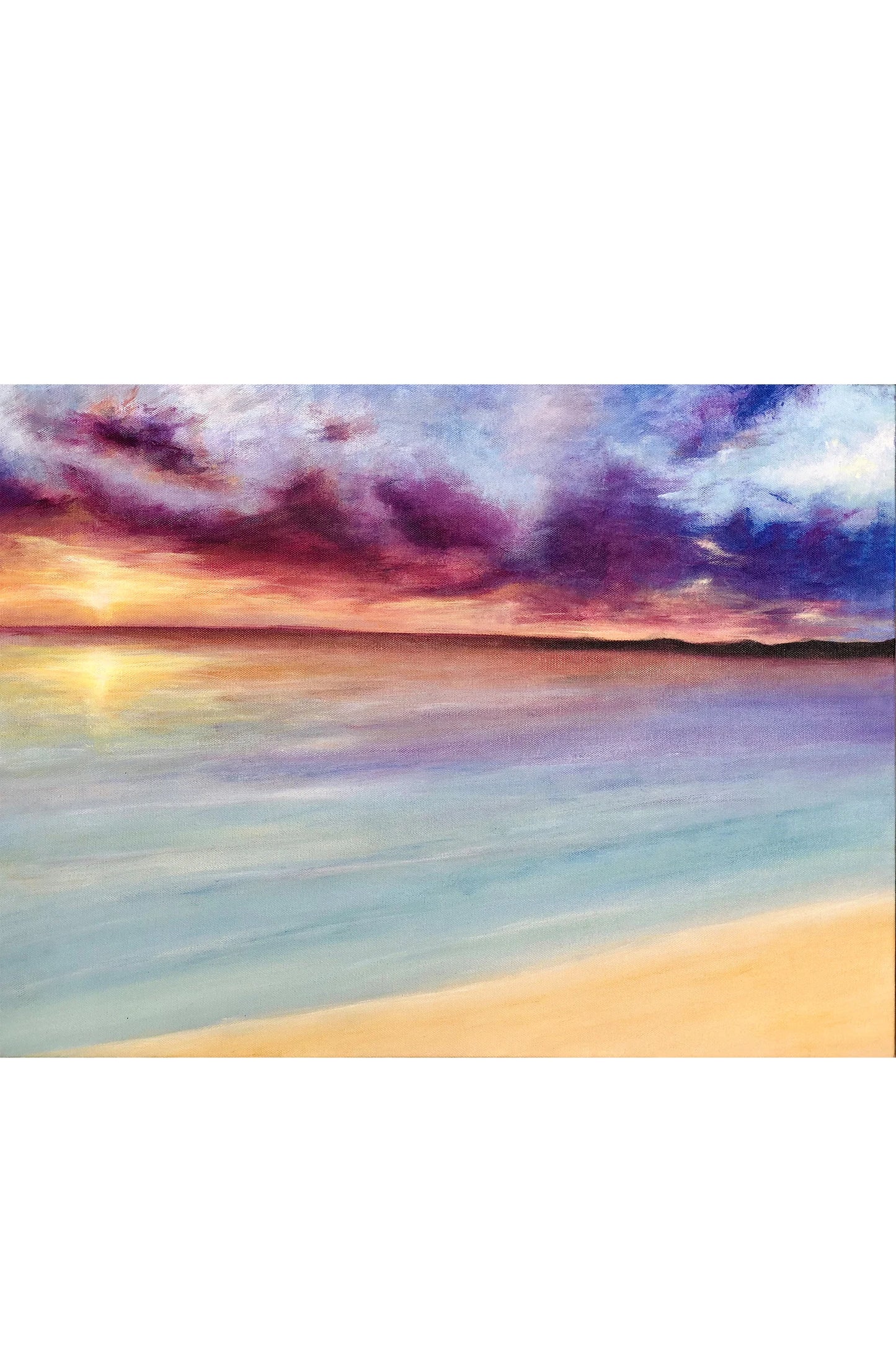 Pink Skies Abstract Artwork