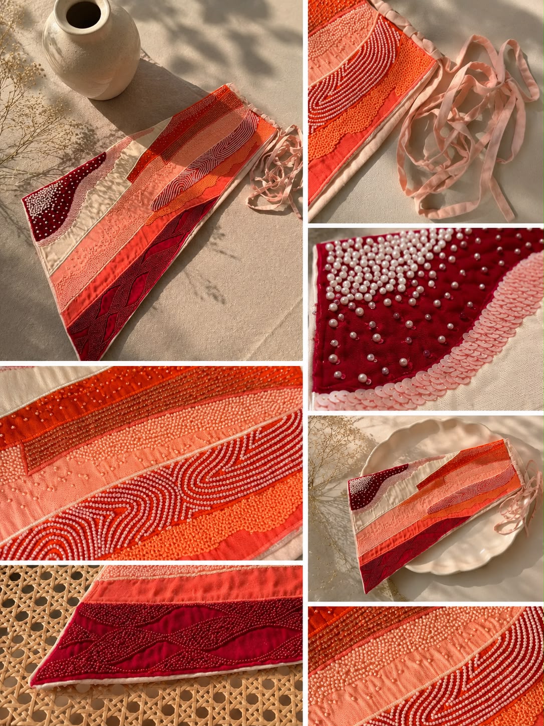Blush Mosaic Belt