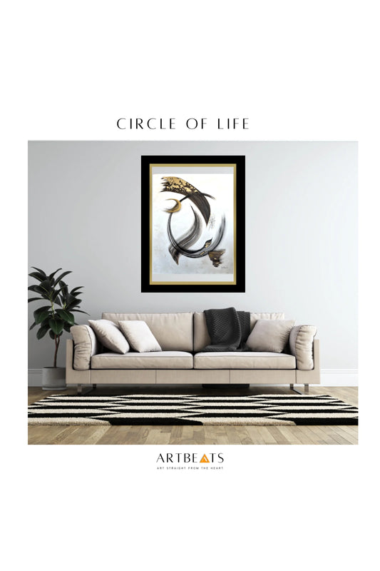 Circle of Life Concept Abstract Artwork