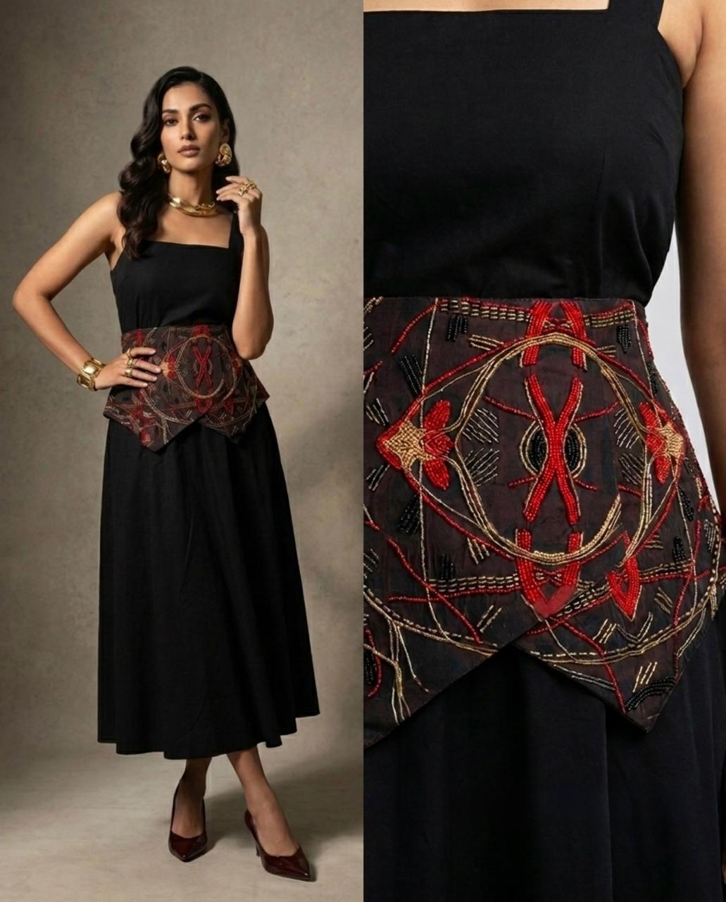 Crimson Echo Corset Belt