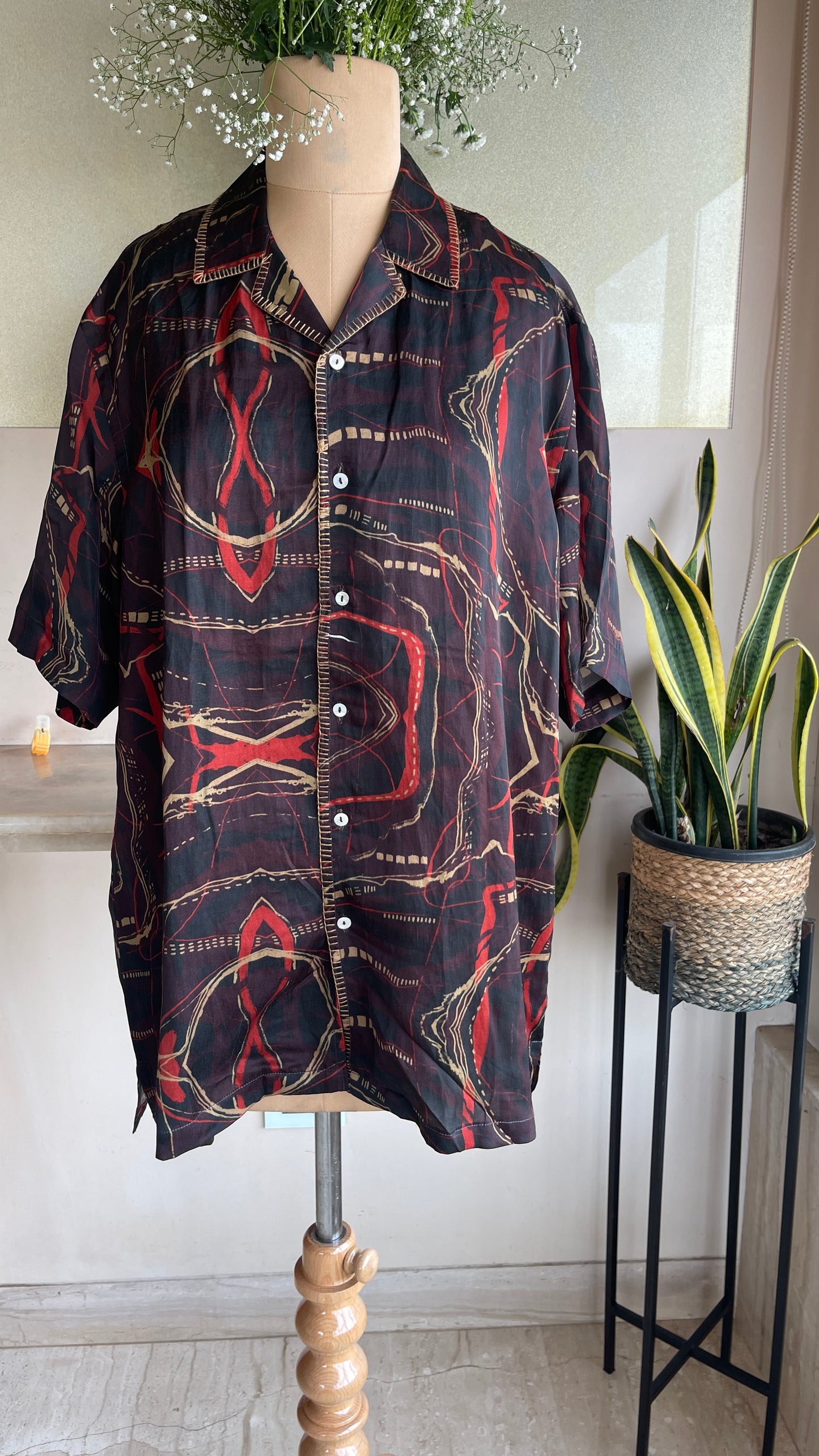 Crimson Echo Man's Art Shirt
