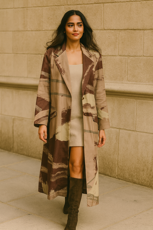 Desert Mirage Trench Dress