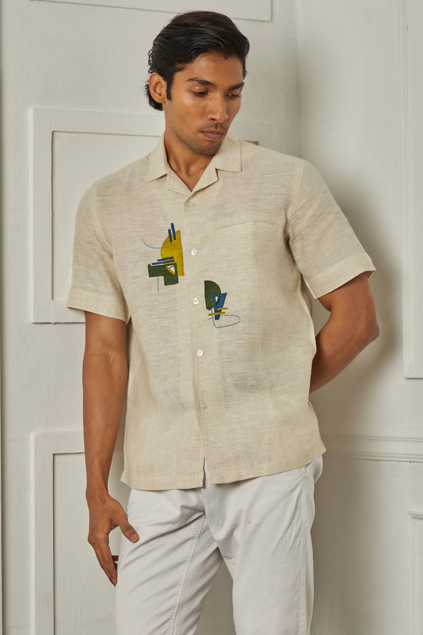 Green Anatomy Men's Chest Artwork Shirt