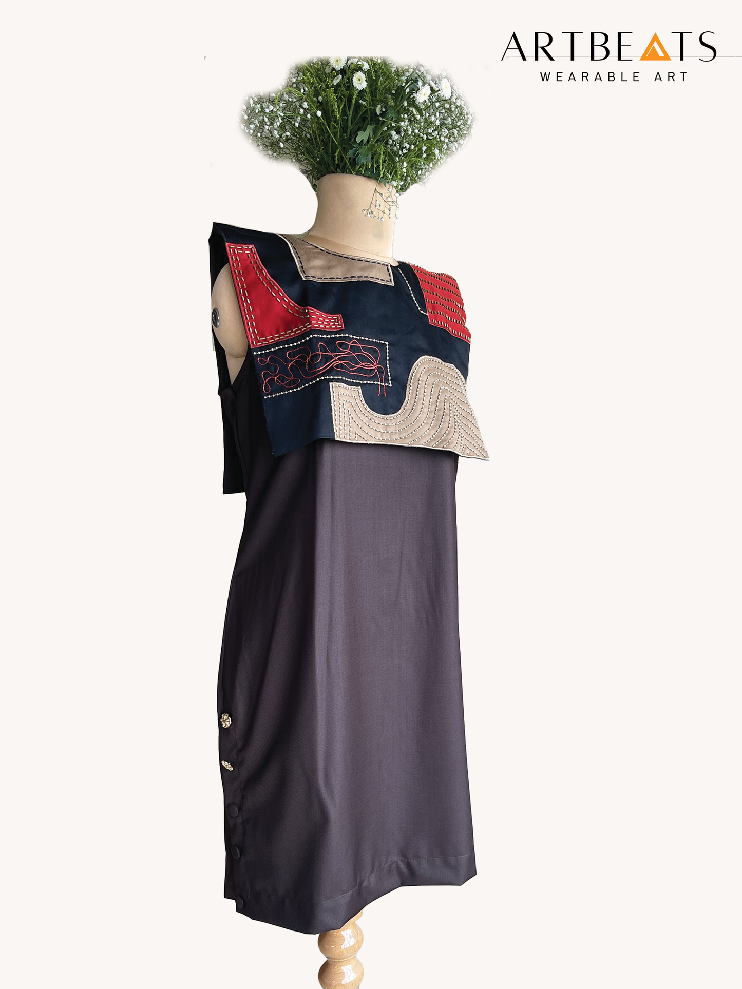 Monolith Patch Front Short Dress