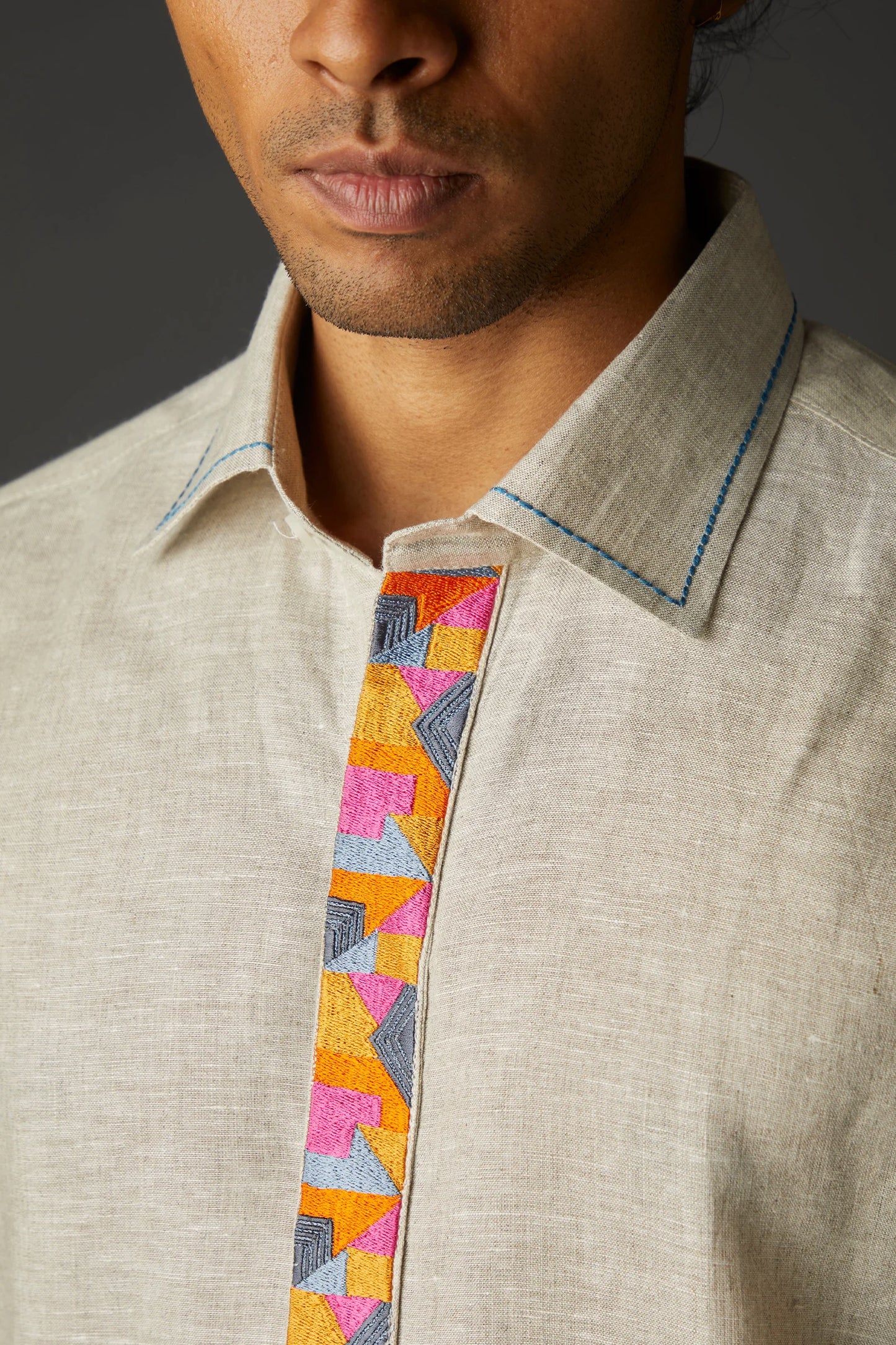 Odd Even Men's Placket Artwork
