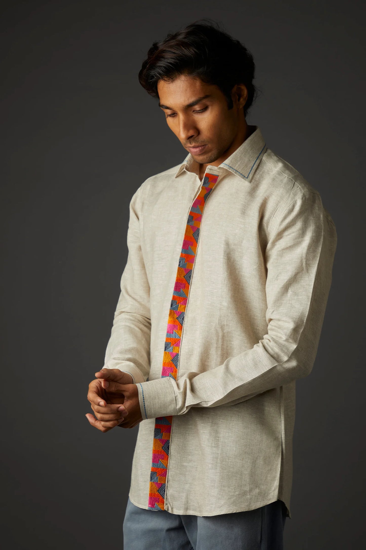 Odd Even Men's Placket Artwork