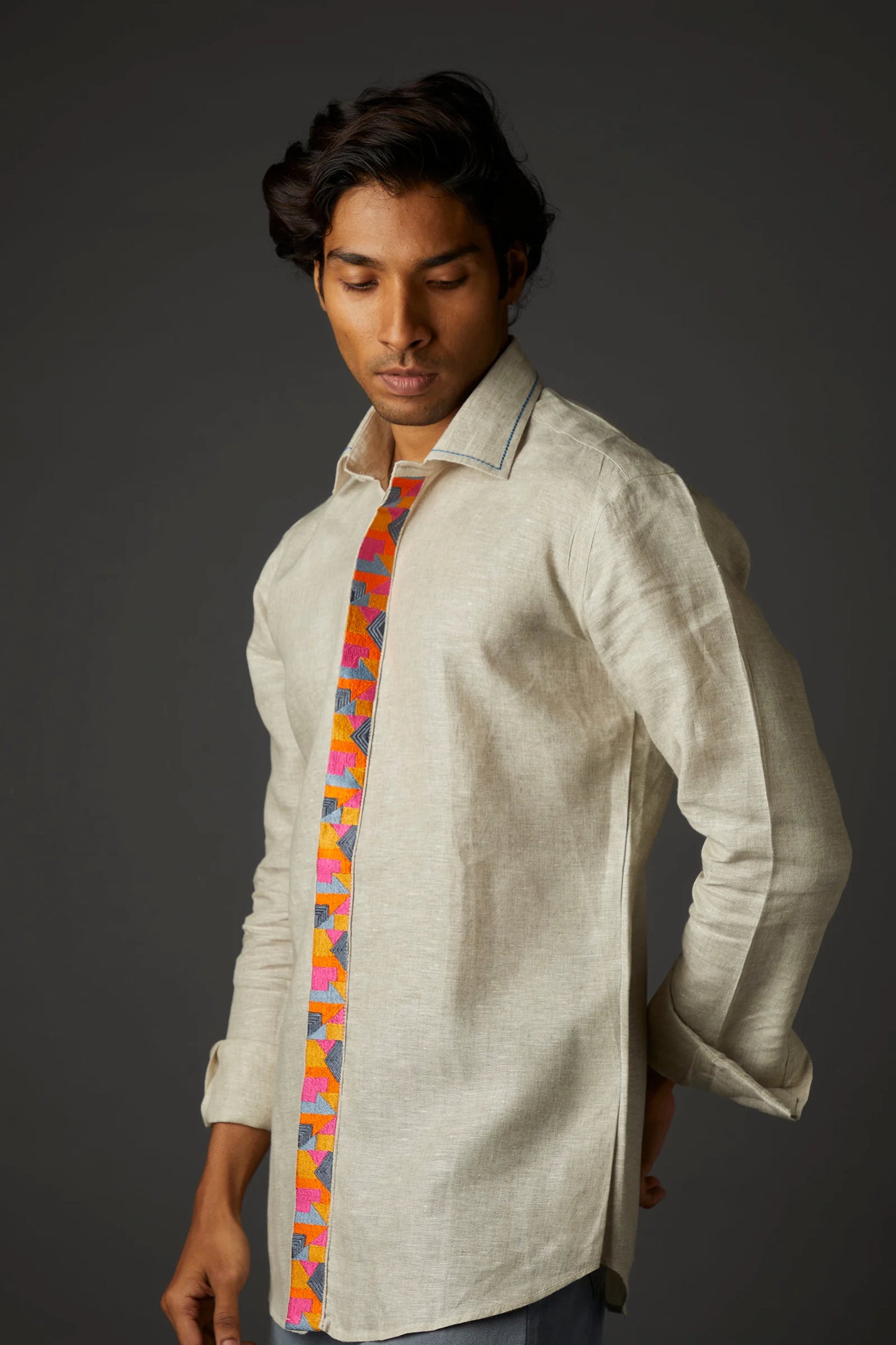 Odd Even Men's Placket Artwork