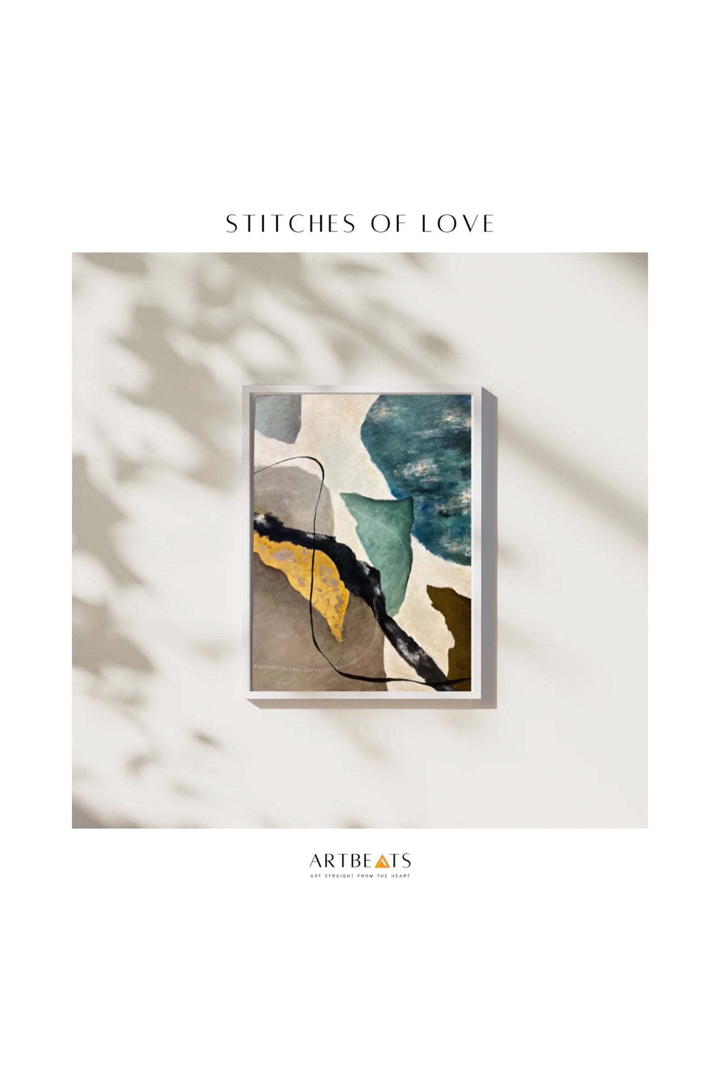 Stitches of Love Abstract Artwork