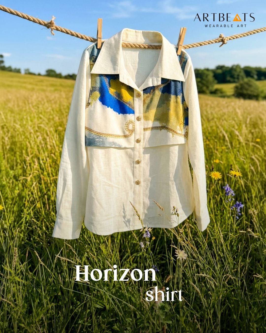 Horizon off white flap shirt